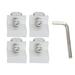 4 Pcs Solar Panel Mounting End Clamp Steel High Stability Solar Mounting Z Bracket Rail End Clamps for 30mm Solar Panels