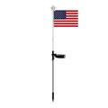 SKDOGDT Solar Flag Lights Outdoor Dusk to Dawn Flagpole Lights Upgraded Solar Powered Waterproof Outdoor Dusk to Dawn Led Solar Lights Outside The House Garden Yard Decorated with American Flags