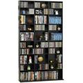 Triple Slim Multimedia Storage Rack In Espresso