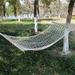 1pc Double Traditional Hand Woven Cotton Rope Hammock With Extension Chains & Tree Hooks Suitable For Outdoor & Indoor