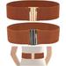 2pcs Wide Elastic Corset Belts for Women Women Waist Belt with Zinc Alloy Clasps Vintage Elastic Stretchy Waist