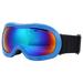 Children Ski Snowboard Goggles DoubleLayer Lenses AntiFog UV Protection Snow Goggles(Blue )