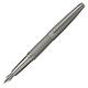 Cross ATX Titanium Grey PVD Etched Diamond Pattern w/Polished Titanium Grey PVD Appointments and Stainless Steel Fine Nib Fountain Pen