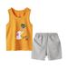 Kids Girls Boys 2 Piece Sleepwear Sleeveless T Shirt Shorts Pajama Loungewear Set Pj Features: Baby Boy 6 9 Months Baby Boy Outfits 12 18 Months Pants Baby Boy Rompers 0 3 Months