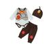 Bmnmsl Thanksgiving Outfits for Baby featuring Turkey Letter Rompers Pants and Hat