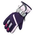 Dorkasm Kids Winter Gloves Snow Gloves Ski Waterproof Outdoor Snow Kids Gloves for Snow Unisex Gloves Stretchy Child Children Kids 3Y-6Y Girls Winter Gloves Purple One Size