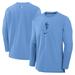 Men's Nike Light Blue Kansas City Royals Authentic Collection Connect Player Tri-Blend Performance Pullover Jacket