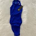 Adidas Swim | New Wtag-Adidas High Neck Blue 1pc Bathing Suit 24 | Color: Blue | Size: Mg
