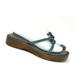 J. Crew Shoes | J. Crew Womens Aqua Slide Heel Leather Open Toe 6 | Color: Gray | Size: 6