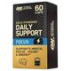 Optimum Nutrition Gold Standard Daily Support Focus, Koffeinkapseln für Erwachsene mit Vitaminen D, A, B und Pflanzenextrakten, für Vegetarier geeignet, 60 Kapseln