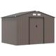 Outsunny Garden Shed Storage Large 9ft x 6ft with Sliding Door Brown, Brown