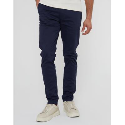 Threadbare Men's Navy Slim Fit Chino Trousers
