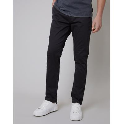 Black Slim Fit Chino Trousers