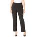 Plus Size Women's Right Fit® Moderately Curvy Slim Leg Pant by Catherines in Black (Size 34 W)