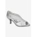 Extra Wide Width Women's Oceana Pump by Easy Street in Silver Metallic (Size 8 1/2 WW)