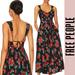 Free People Dresses | Free People Dress Maxi Or Midi Floral Lace Spring Summer Wedding Event | Color: Black/Red | Size: S
