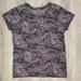 Athleta Tops | Athleta Momentum Short Sleeve Shirt Size Small | Color: Gray/Purple | Size: S