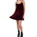 Anthropologie Dresses | Anthropologie Maronie Wine Velvet Swing Dress Size Medium | Color: Purple/Red | Size: M