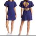 Free People Dresses | Free People Apricot Rose Puff Sleeve Eyelet Dress Size X Large Living Indigo Nwt | Color: Blue | Size: Xl