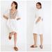 Madewell Dresses | Madewell Embroidered Poplin V-Neck Mini Dress White Size S | Color: Orange/White | Size: S