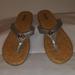 Michael Kors Shoes | Michael Kors Cork Flip Flops. Size 5.5 | Color: Silver | Size: 5.5