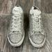 Kate Spade Shoes | Kate Spade Vale Glitters Shoes Sz. 7.5 Sneakers | Color: Silver/White | Size: 7.5