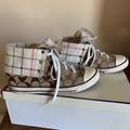 Coach Shoes | Coach Fold Over High Top Sneakers | Color: Brown/Cream | Size: 8