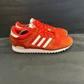 Adidas Shoes | Adidas Red Zx 700 Men's Size 12 Running Shoe Bb1214 Red Suede Nylon | Color: Red/White | Size: 12