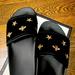 Gucci Shoes | Gucci Bee Accent Velvet Slides | Color: Black | Size: 38