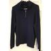 J. Crew Sweaters | J Crew Sweater Merino Blend Mens M Quarter Zip Pullover Navy Blue Golf | Color: Blue | Size: M