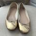 J. Crew Shoes | J.Crew Gold Leather Ballet Flats 8.5 | Color: Gold | Size: 8.5