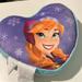 Disney Other | Disney Frozen Heart Pillow For Kids. 12” X 10 1/4” | Color: Blue/Purple | Size: 12” X 10 1/4”