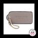 Coach Accessories | 2.25" Coach New York Taupe Putty Exotic Leather Fob Bag Charm Keychain Hang Tag | Color: Brown | Size: Os