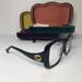 Gucci Accessories | - New Authentic Gucci Demo Butterfly Ladies Eyeglasses Gg1236o 001 56 | Color: Black/Gold | Size: Os
