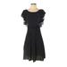 Free People Dresses | Free People 100% Cotton Solid Black Dress | Color: Black | Size: S