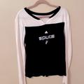 Adidas Tops | Adidas Spurs Womens T-Shirt. Black And White Stretchy. 100% Cotton. Xl | Color: Black/White | Size: Xl