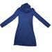 Athleta Dresses | Athleta Camber Blue Cowl Neck Long Sleeve Sweater Dress Womens Sz Small #306024 | Color: Blue | Size: S