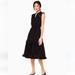 Kate Spade Dresses | Kate Spade Swiss Dot Sleeveless Midi Dress Black Women M | Color: Black | Size: M