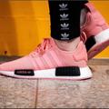 Adidas Shoes | Adidas Originals Nmd R1 J Gs Pink Kids Size 5.5 | Color: Pink/White | Size: 5.5g