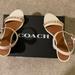 Coach Shoes | Coach Mid Heel Sandal In Chalk | Color: White | Size: 7