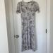 Zara Dresses | Midi Floral Zara Dress - As Seen On Lauren Conrad | Color: Gray | Size: Xs