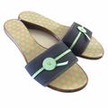Kate Spade Shoes | Kate Spade Toby Canvas Button Detail Wedge Sandal | Color: Blue | Size: 7
