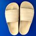 Adidas Shoes | Adidas Womens Slide Size 9.5 Beige Bone Color | Color: Cream/White | Size: 9.5