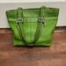 Coach Bags | Coach Vintage Green Pebbled Leather Tote | Color: Green | Size: Os