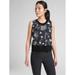 Athleta Tops | Athleta Top Womens Small Wildflower Black Zephyr Activewear 427771 Sleeveless | Color: Black/White | Size: S