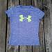 Under Armour Shirts & Tops | New Under Armour Athletic Purple Dri Fit Tee | Color: Purple/Yellow | Size: Xsg