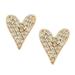 Kate Spade Jewelry | Kate Spade Gold Sweetheart Heart Crystal Earrings | Color: Gold | Size: Os