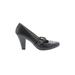 Life Stride Heels: Pumps Chunky Heel Classic Black Print Shoes - Women's Size 10 - Round Toe