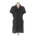 Velvet Heart Casual Dress - Shirtdress: Gray Dresses - Women's Size Small