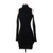 French Connection Cocktail Dress - Sweater Dress: Black Dresses - Women's Size 0